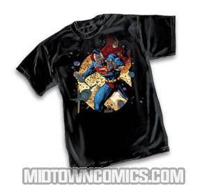 Superman Speeding Bullet by Jim Lee T-Shirt Large