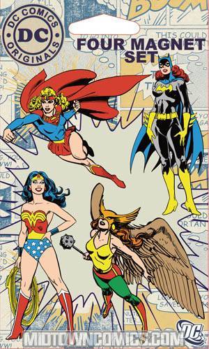 DC Comics Originals Superheroines 4-Piece Magnet Set (35030P4)