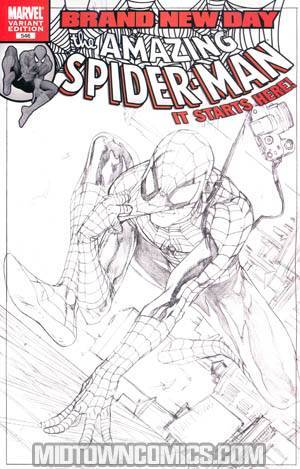 Amazing Spider-Man Vol 2 #546 Cover D Incentive Steve McNiven Sketch Cover