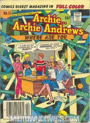 Archie Archie Andrews Where Are You Comics Digest Magazine #21