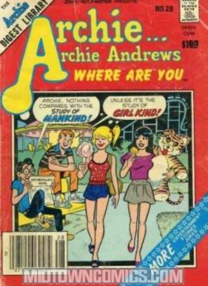 Archie Archie Andrews Where Are You Comics Digest Magazine #28