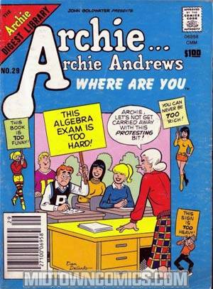 Archie Archie Andrews Where Are You Comics Digest Magazine #29