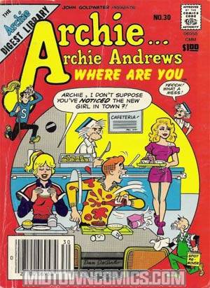 Archie Archie Andrews Where Are You Comics Digest Magazine #30
