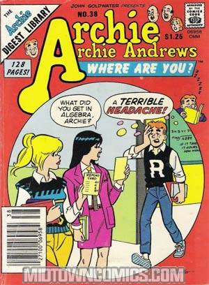 Archie Archie Andrews Where Are You Comics Digest Magazine #38