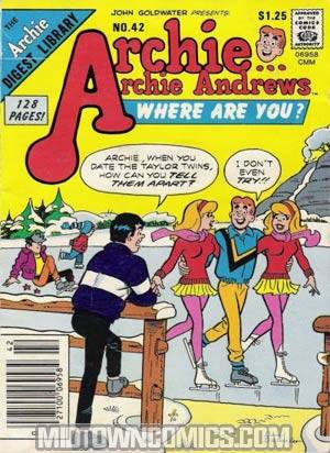 Archie Archie Andrews Where Are You Comics Digest Magazine #42