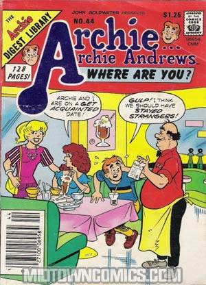 Archie Archie Andrews Where Are You Comics Digest Magazine #44