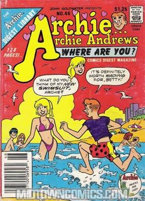 Archie Archie Andrews Where Are You Comics Digest Magazine #46