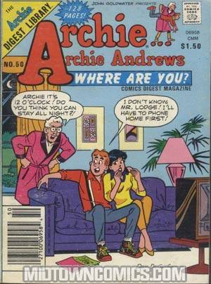 Archie Archie Andrews Where Are You Comics Digest Magazine #50