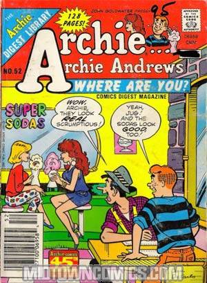 Archie Archie Andrews Where Are You Comics Digest Magazine #52