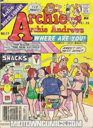 Archie Archie Andrews Where Are You Comics Digest Magazine #57