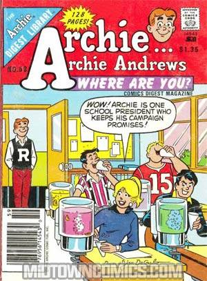 Archie Archie Andrews Where Are You Comics Digest Magazine #59