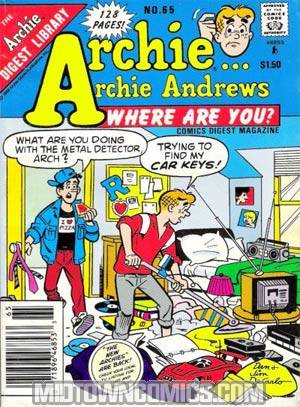 Archie Archie Andrews Where Are You Comics Digest Magazine #65