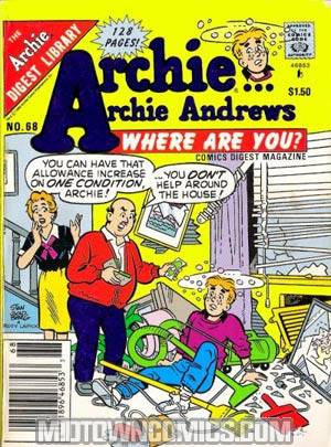 Archie Archie Andrews Where Are You Comics Digest Magazine #68