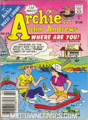 Archie Archie Andrews Where Are You Comics Digest Magazine #69