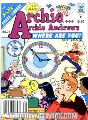 Archie Archie Andrews Where Are You Comics Digest Magazine #71