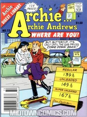 Archie Archie Andrews Where Are You Comics Digest Magazine #72
