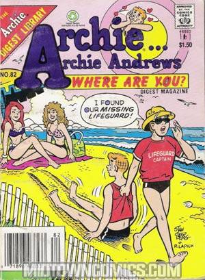 Archie Archie Andrews Where Are You Comics Digest Magazine #82