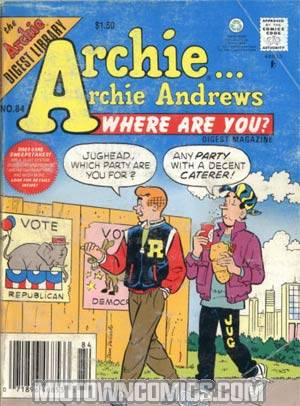 Archie Archie Andrews Where Are You Comics Digest Magazine #84