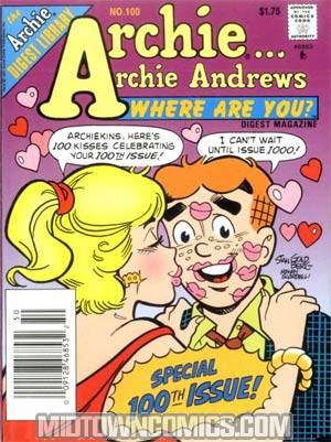 Archie Archie Andrews Where Are You Comics Digest Magazine #100