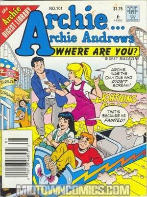 Archie Archie Andrews Where Are You Comics Digest Magazine #101