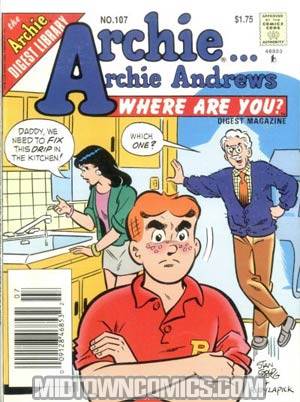 Archie Archie Andrews Where Are You Comics Digest Magazine #107