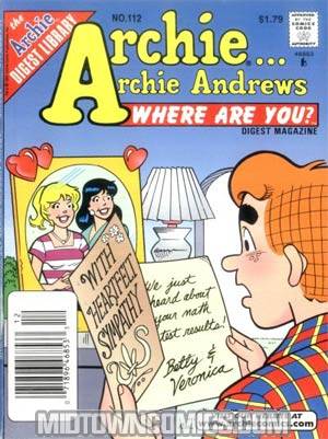 Archie Archie Andrews Where Are You Comics Digest Magazine #112