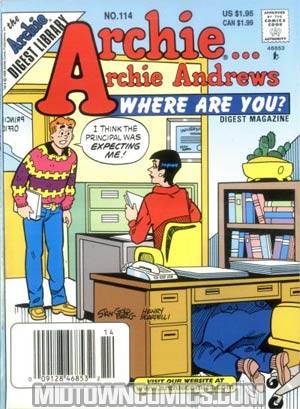 Archie Archie Andrews Where Are You Comics Digest Magazine #114