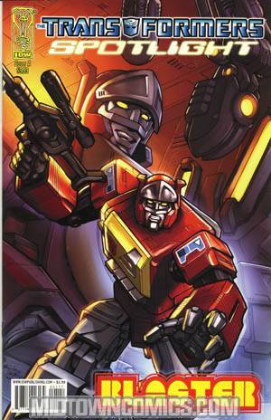 Transformers Spotlight Blaster Regular Emiliano Santalucia Cover