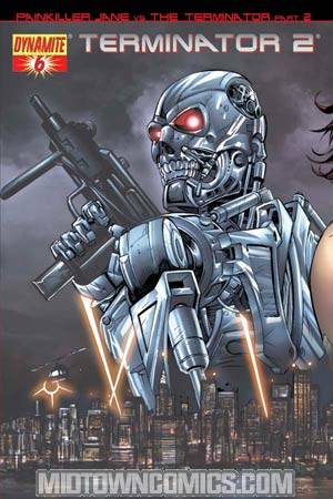 Terminator 2 Infinity #6 Cover B Left Side Terminator Cover