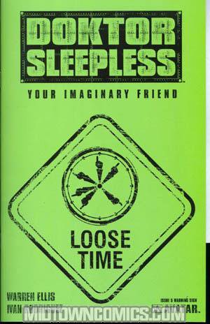 Doktor Sleepless #5 Incentive Warning Sign Variant Cover