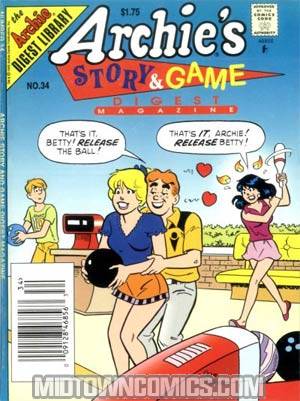 Archies Story & Game Comics Digest Magazine #34