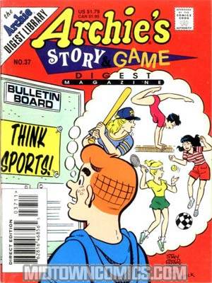 Archies Story & Game Comics Digest Magazine #37