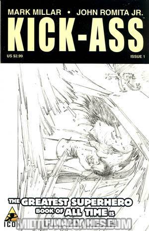 Kick-Ass #1 Cover B Incentive John Romita Jr Sketch Variant Cover