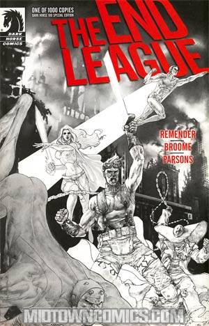 End League #1 Cover B Limited Edition Dark Horse 100 Special Edition Mat Broome Sketch Cover