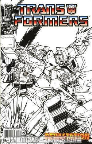 Transformers Devastation #6 Incentive Nick Roche Sketch Cover