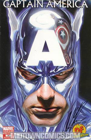 Captain America Vol 5 #34 Cover E DF Exclusive Alex Ross Variant Cover Signed By Alex Ross