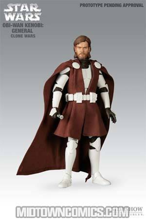 Star Wars Clone Wars General Obi-Wan Kenobi 12-Inch Action Figure Regular Edition