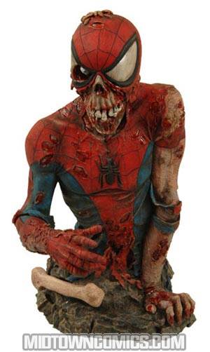 Marvel Zombies Spider-Man Wizard Exclusive Bust