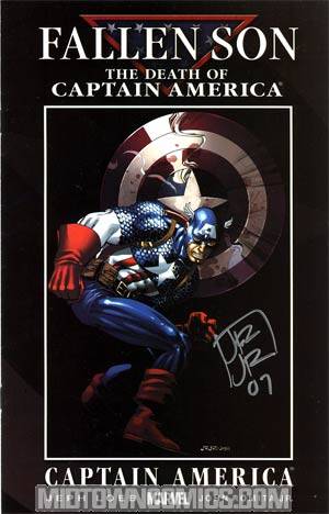 Fallen Son Death Of Captain America #3 Captain America Cover D Wizard Authentic John Romita Jr Cvr Signed