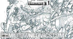 Ultimates 3 #1 Cover D Black And White Villains Gatefold Variant Cover