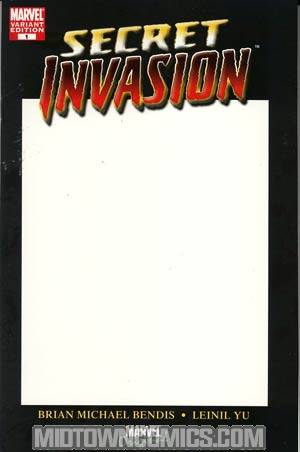 Secret Invasion #1 Cover C Blank Cover Variant