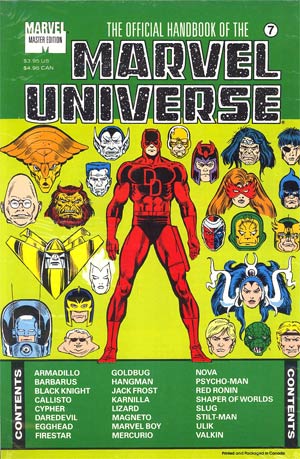 Official Handbook Of The Marvel Universe Master Edition #7 With Polybag