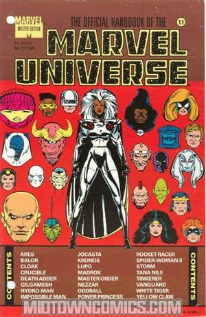 Official Handbook Of The Marvel Universe Master Edition #11 With Polybag