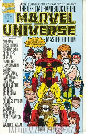 Official Handbook Of The Marvel Universe Master Edition #15 With Polybag