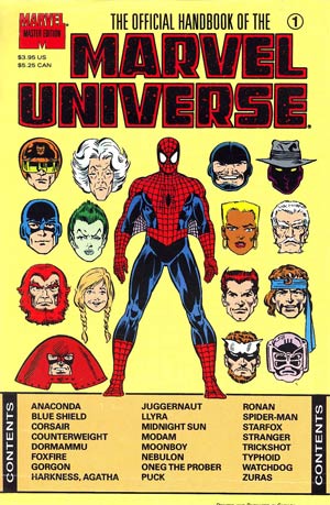 Official Handbook Of The Marvel Universe Master Edition #1 Without Polybag