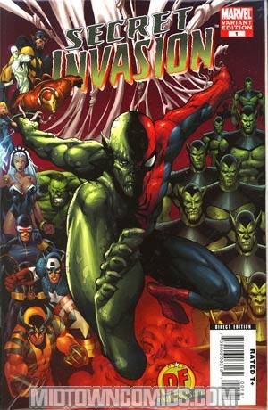 Secret Invasion #1 Cover E DF Exclusive Mel Rubi Variant Cover