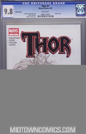 Thor Vol 3 #1 Cover M 3rd Ptg Michael Turner Sketch Cover CGC 9.8