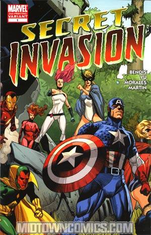 Secret Invasion #1 Cover J 2nd Ptg Leinil Francis Yu Variant Cover