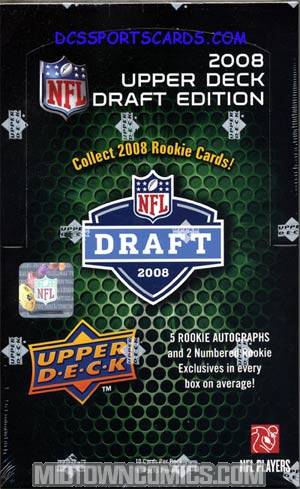 Upper Deck 2008 Draft Edition NFL Trading Cards Box