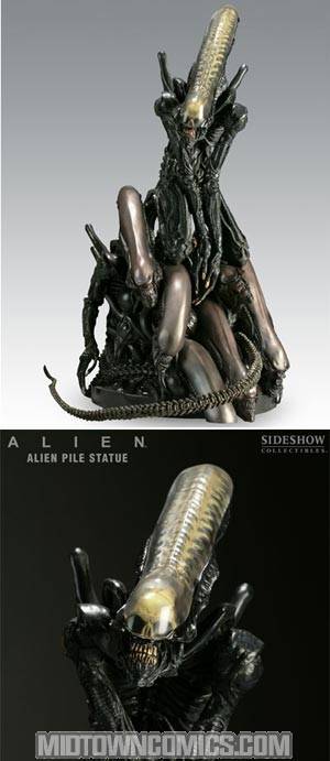 Alien Pile Polystone Statue